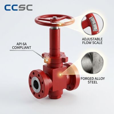 صمام الاختناق الهيدروليكي القابل للتعديل API 6A التحكم في التدفق عن بعد 10000psi فشل في الوضع الآمن