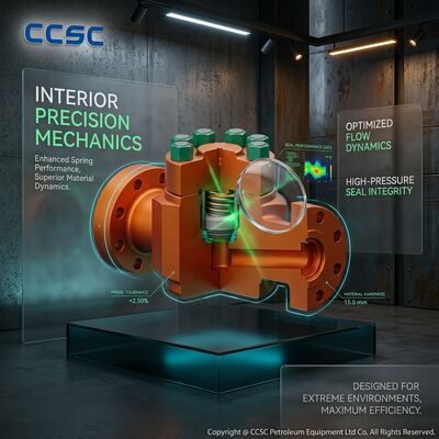 صمام عدم رجوع بأسلوب الفلابر ضغط عالي API 6A 15000psi تصميم جسم مطروق وصول داخلي للحفر