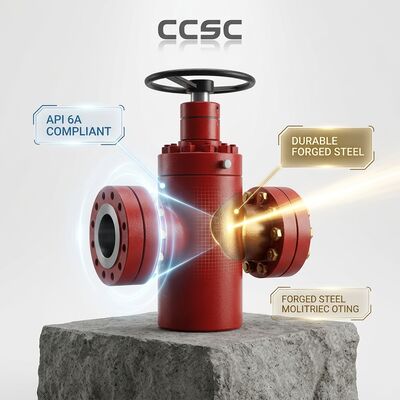 الخدمة الحمضية API 6A صمام البوابة FF HH H2S المقاوم للضغط الصلب المقلد غطاء الختم 5000psi رأس البئر الغاز الحمضي