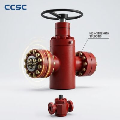 صمام بوابة الختم الضغطية API 6A الهيدروليكي المتحرك ، FLS الفولاذ المجوهر من خلال القناة 10000psi التحكم عن بعد في رأس البئر