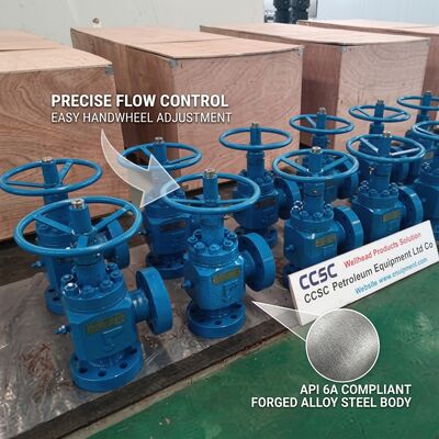 صمام الاختناق الهيدروليكي القابل للتعديل API 6A التحكم في التدفق عن بعد 10000psi فشل في الوضع الآمن