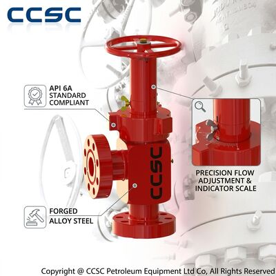 صمام الاختناق الهيدروليكي القابل للتعديل API 6A التحكم في التدفق عن بعد 10000psi فشل في الوضع الآمن